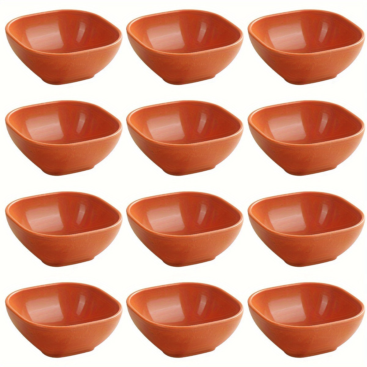 8 to 12 square sauce bowls for Korean, Chinese, and Middle Eastern styles.