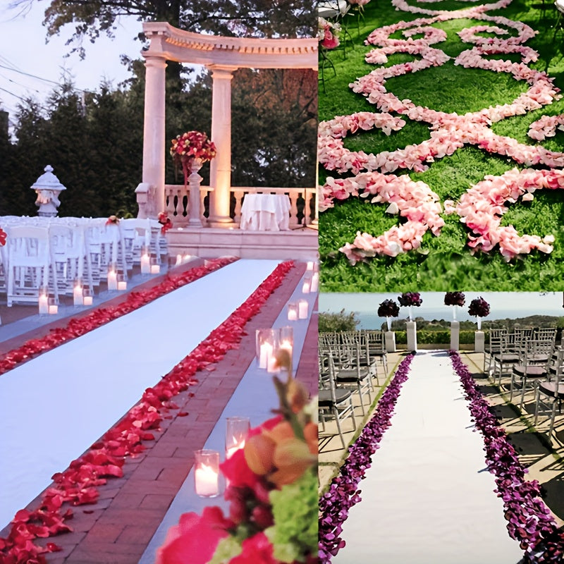 1000 artificial rose petals for romantic weddings and couples' DIY date decorations.