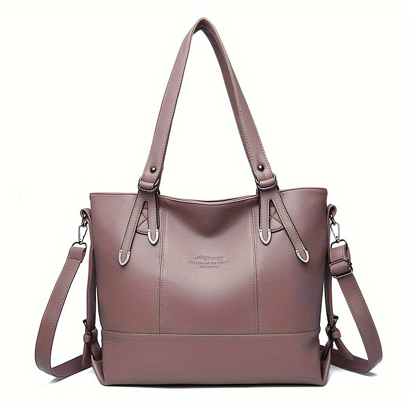 Stylish handbag for carrying books and documents, versatile crossbody bag for daily use.