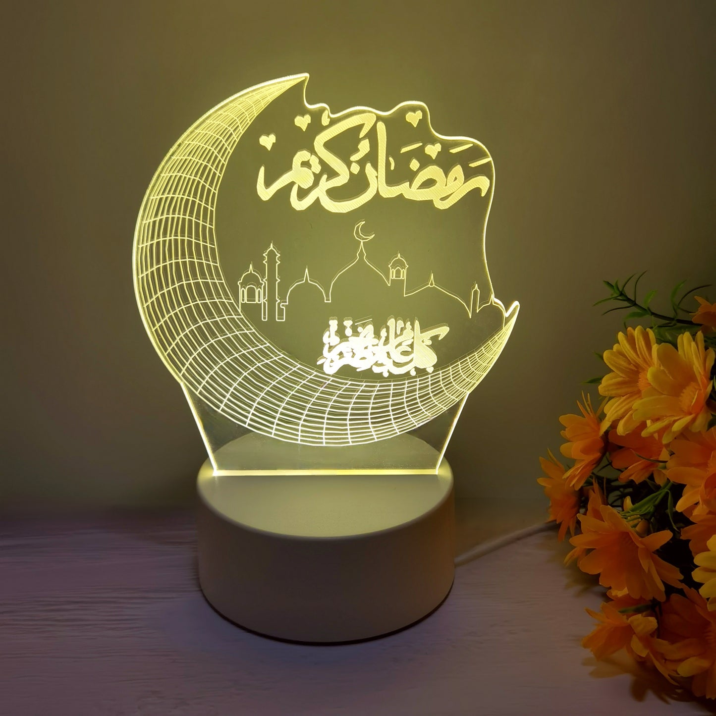 Moon star palace 3D night light with USB plug, LED decorative bedside night light. Perfect for romantic occasions and special occasions like Valentine's Day, Thanksgiving, Mother's Day