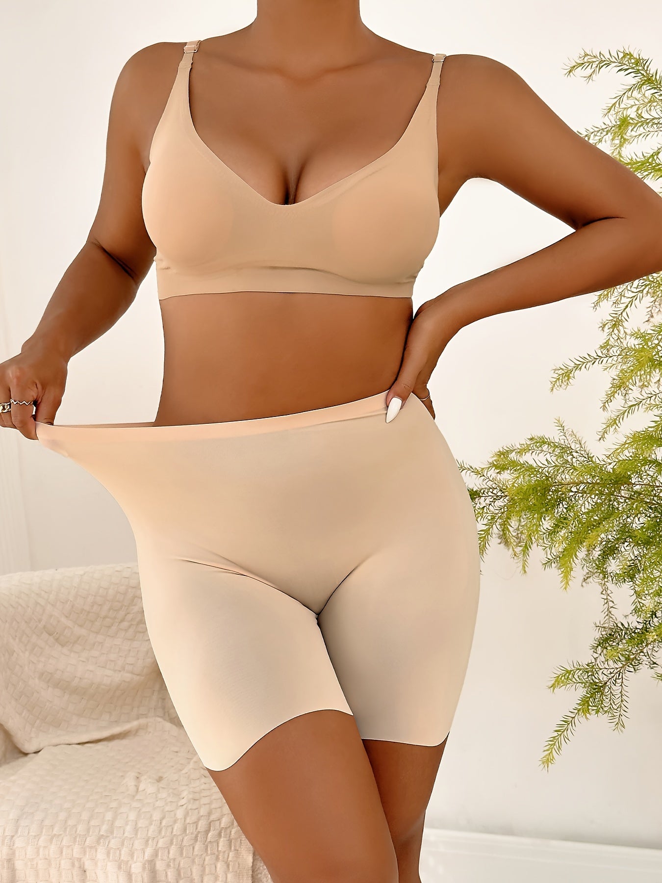 4 Seamless Shaping Shorts for Women, Tummy Control Compression Underwear & Shapewear