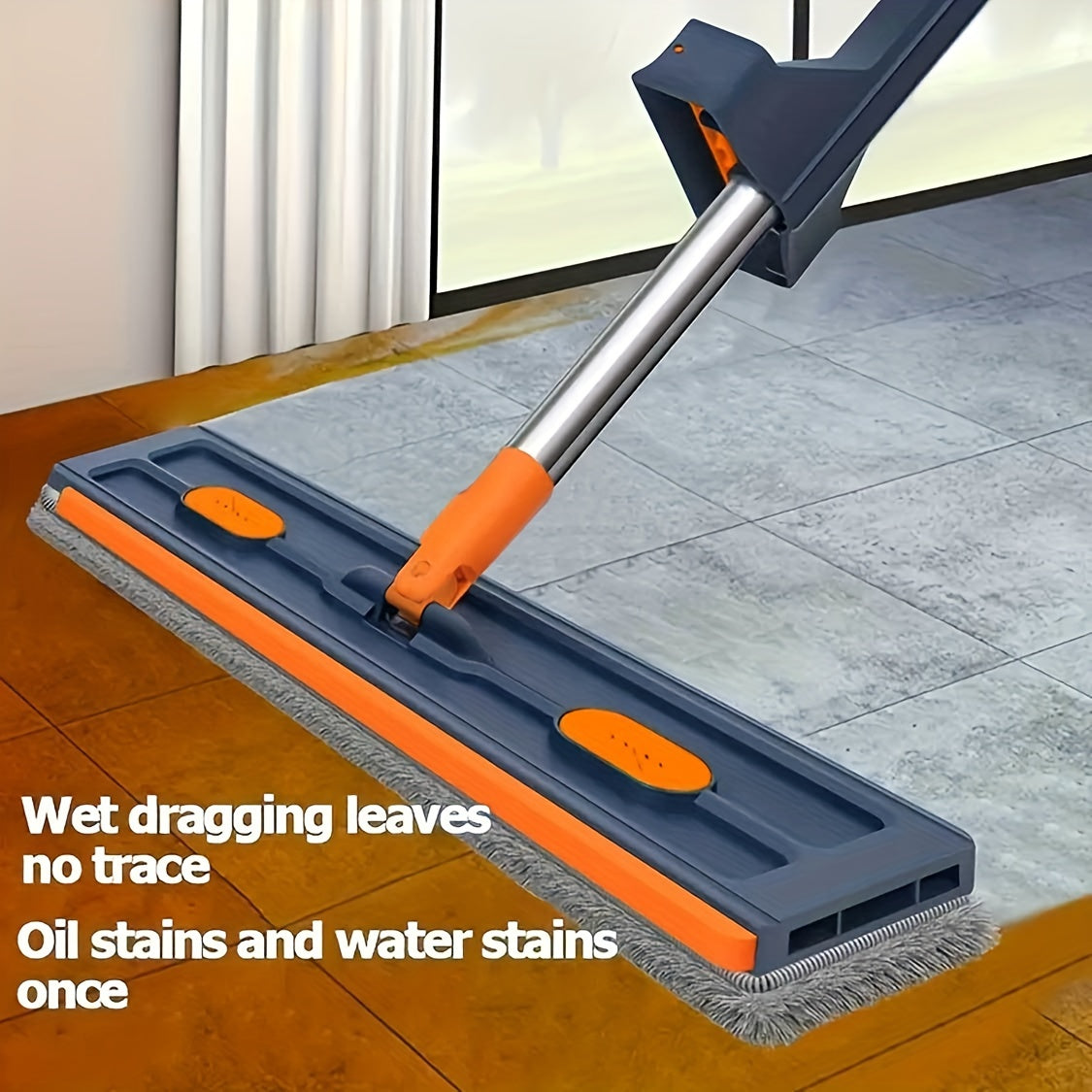 The Ultimate Mop & Bucket Set - Featuring a Convenient Dispenser, Foldable Design, Refillable Microfiber Pads, Hands-Free Washing Handle, and 360° Rotating Flat Mop for Both Wet and Dry Cleaning - Perfect for Keeping Your Kitchen, Bathroom, and Living