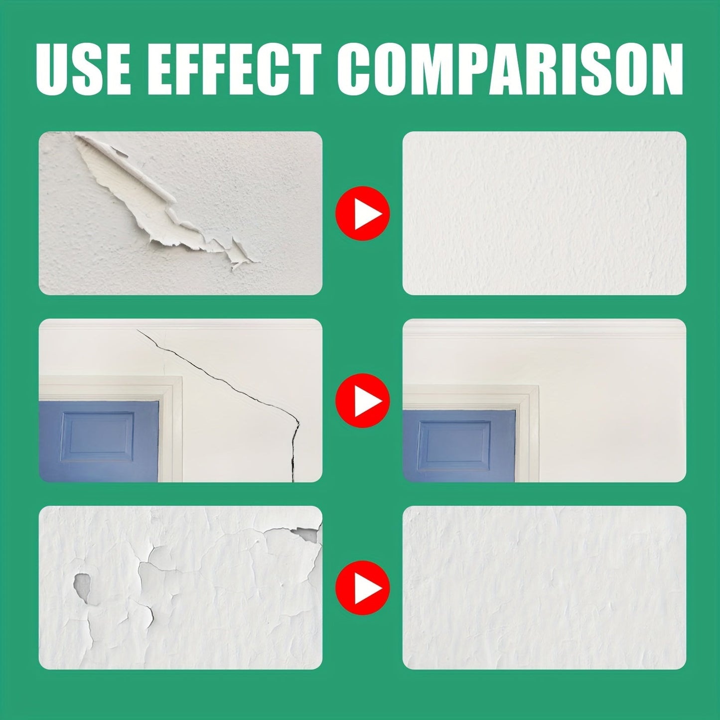 Quick-Dry Wall Repair Paste - Ideal Solution for White Walls, Leaves No Residue, A Must-Have for Home Cleaning