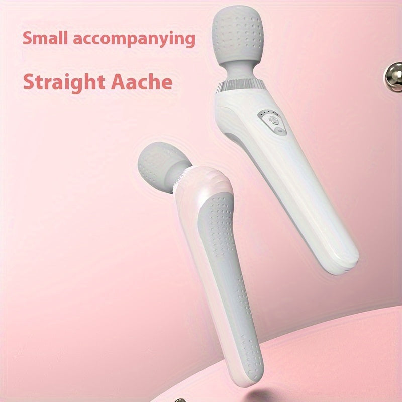 Ultra-Compact Portable Electric Massage Stick - USB rechargeable with high-speed motor and high-frequency vibration for full-body relaxation, perfect for neck, back, legs, and waist.