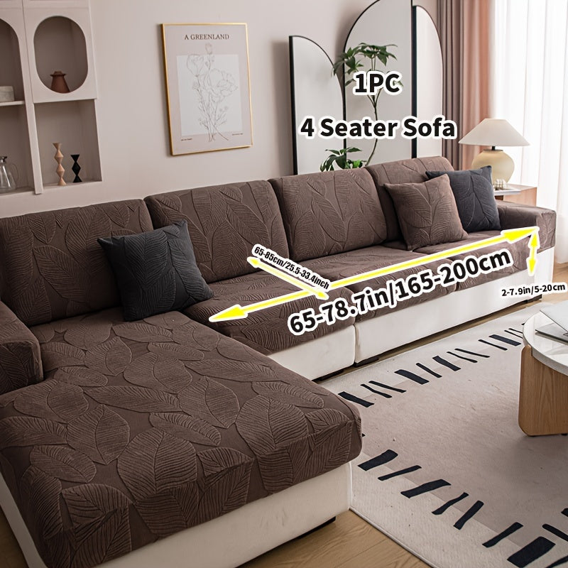 Durable Jacquard Sofa Cover suitable for all seasons, washable and stretchable, designed for modern style sofas in living rooms, offices, and homes. Easy to maintain with anti-slip features and suitable for single, double, triple, or quadruple seats.