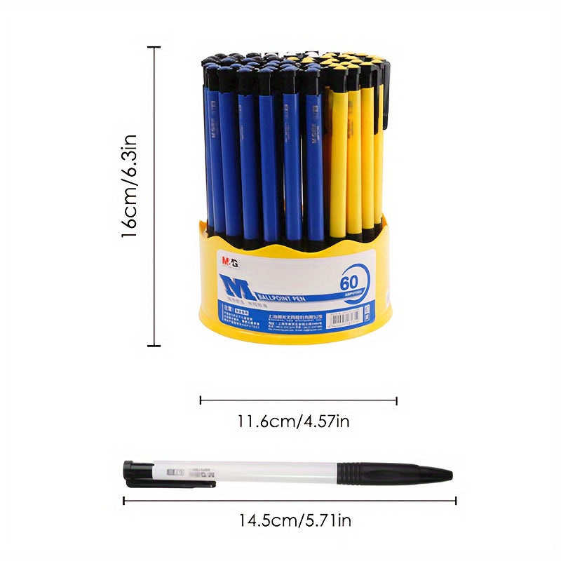 24/60pcs M&G Stationery 0.7mm Classic Click Ballpoint Pen