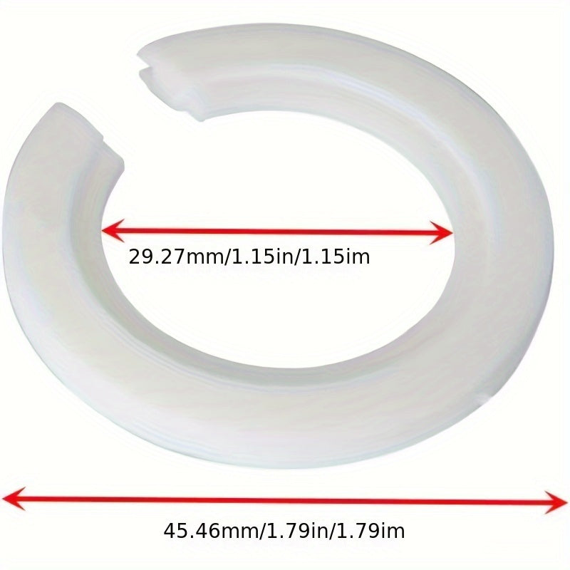 4 lamp shade reducing rings for E27 to E14 socket adapter washers made of durable plastic, perfect for home and office lighting upgrades.