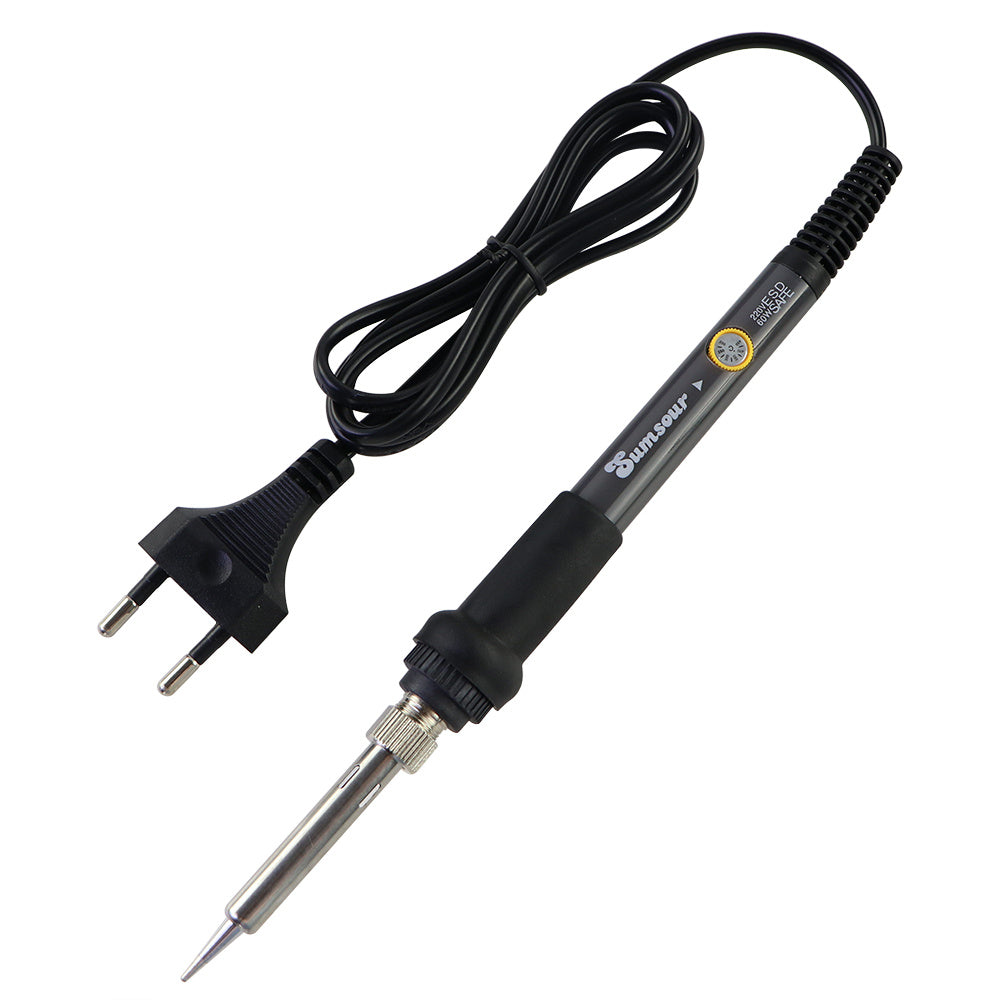 Adjustable temperature soldering iron for household electronic repair, 60W, 220V, internal heating.