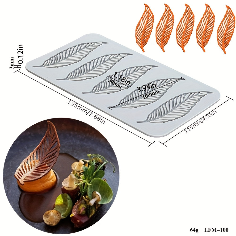 Silicone Mold for DIY Craft Baking: Flower Leaf Patterns Cake Lace Mat - Ideal for Decoration and Printing Molds