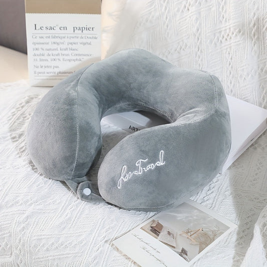 U-shaped Pillow with Neck Support for Travel, Airplanes, and Office Naps - Portable and Specialized Adult Neck Pillow