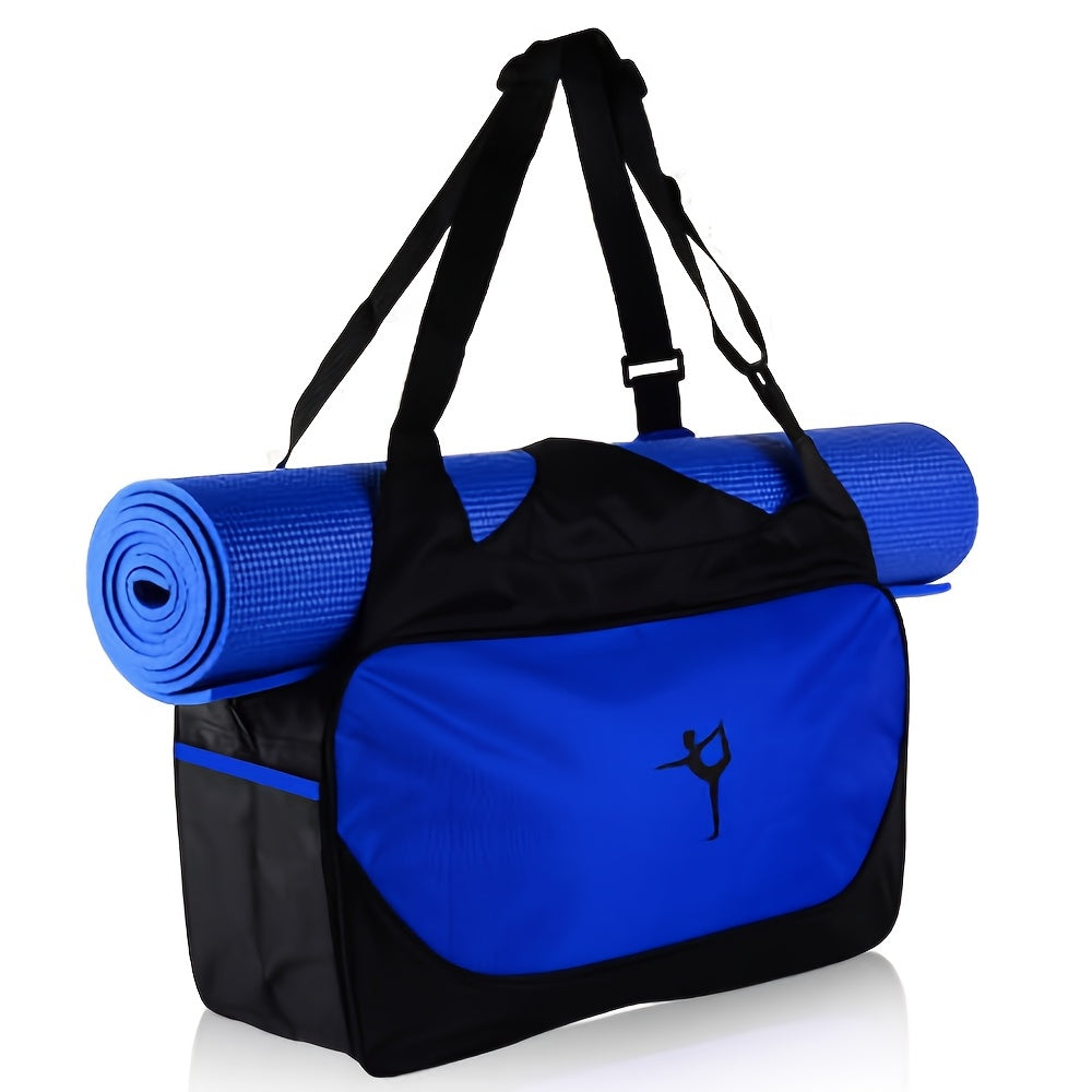 Nylon sports duffle bag with large capacity - versatile for yoga, fitness, gymnastics, and dance, durable and lightweight.