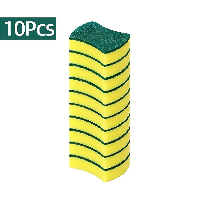 A versatile cleaning sponge with dual-sided scrubbing capability, perfect for all your home cleaning needs. This high-quality kitchen sponge is durable and non-scratch, ensuring efficient cleaning while being gentle on surfaces. With high absorbency