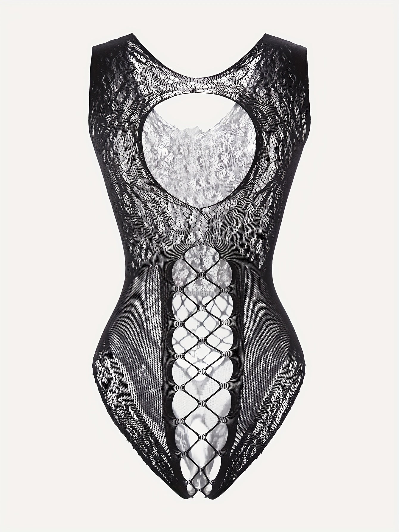 European and American sexy fishnet socks body suit - perfect for nights out or as Internet celebrity lingerie.