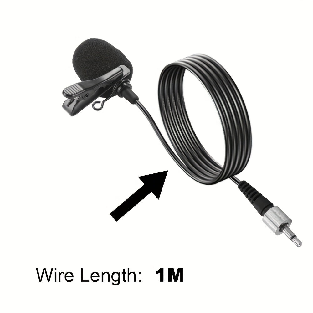 1pc LMBGM Lavalier Lapel Microphone with 3.5mm Jack for PC, Laptop, DSLR Camera, Voice Recording, Interview, Podcasts