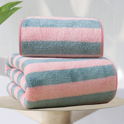 8-piece microfiber towel set with super absorbency, quick drying, lightweight, and soft for bathroom or beach use.