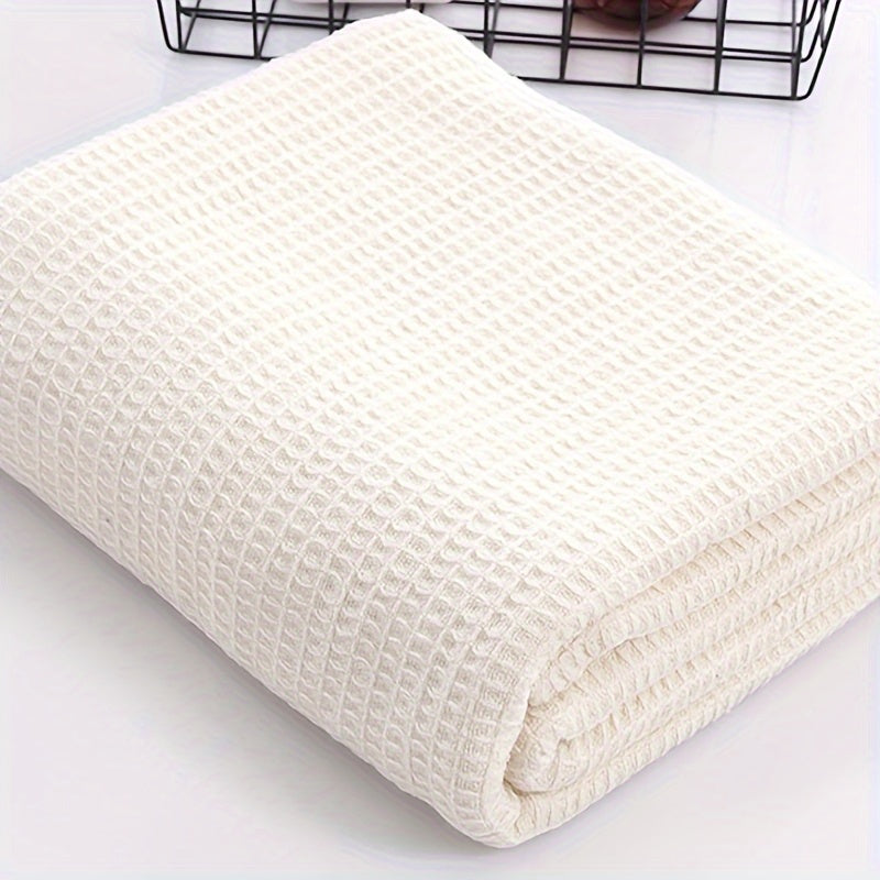 Soft and cozy waffle blanket suitable for all seasons. Perfect for adding warmth and style to your bed, sofa, or office space. Makes a great gift for birthdays, Christmas, or holidays for adults.