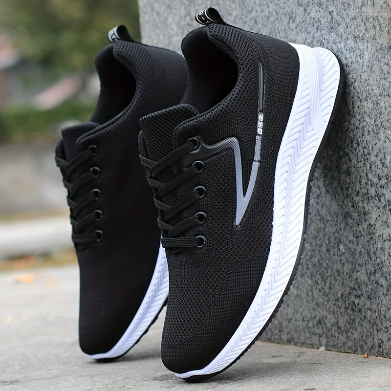 Lightweight and breathable lace-up sneakers for men, ideal for running, basketball, workout, and gym activities.