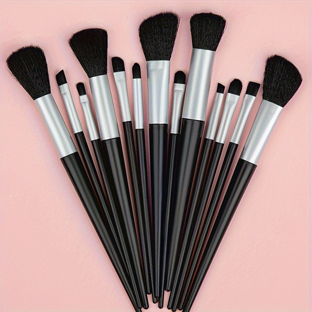 Full set of soft synthetic brushes for quick and easy makeup application, suitable for beginners and professional makeup artists. Convenient for travel. Perfect Valentine's Day gift.