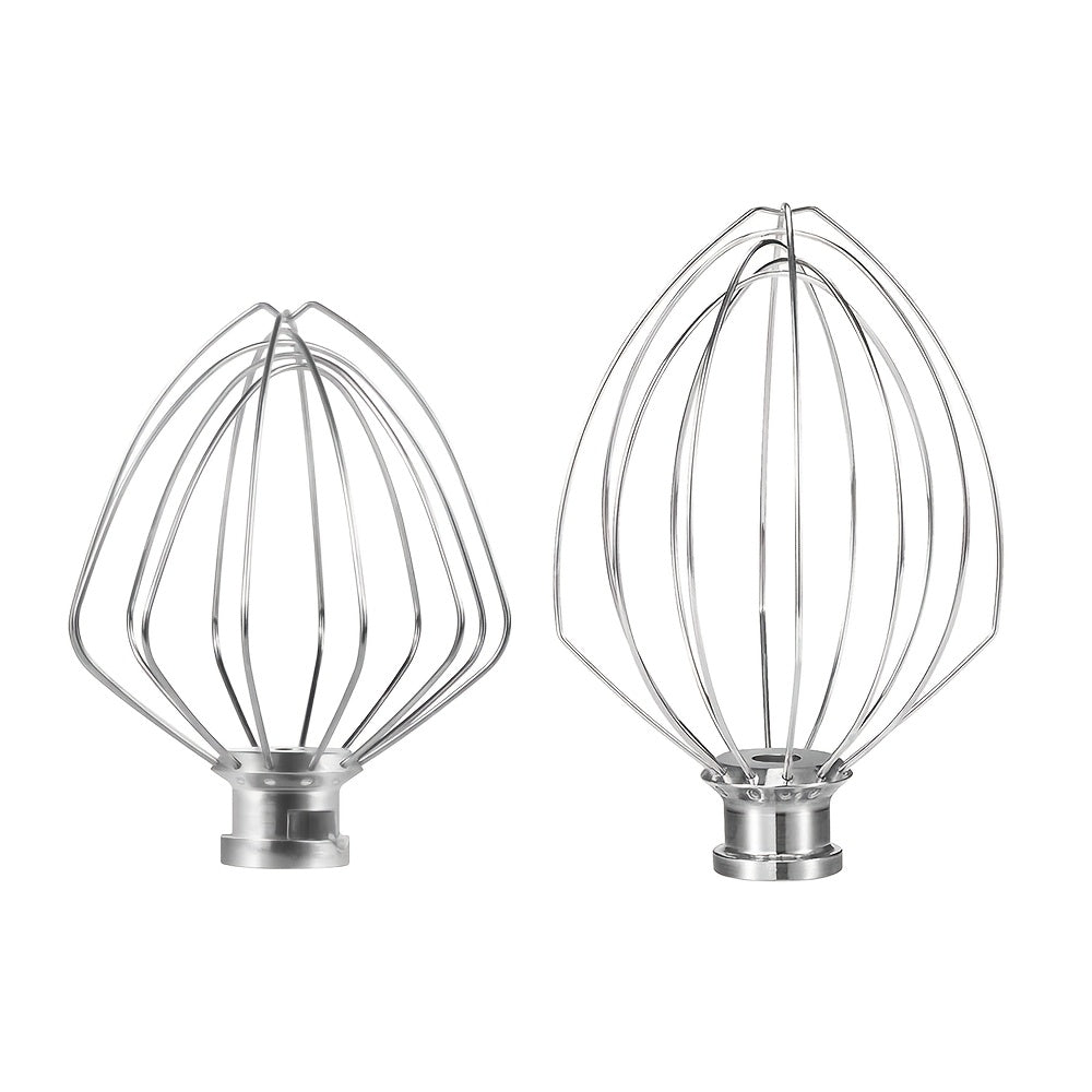 The Egg Beater with Six Claws is designed for use with Kitchen Aid 4.5-5QT Tilt-Head and 5QT Lift Bowl Stand Mixers, serving as a suitable replacement part for KA Mixers.