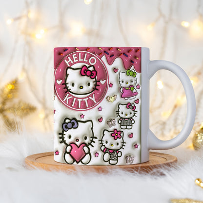 1 Hello Kitty ceramic coffee mug for all seasons, ideal for birthdays and holidays.