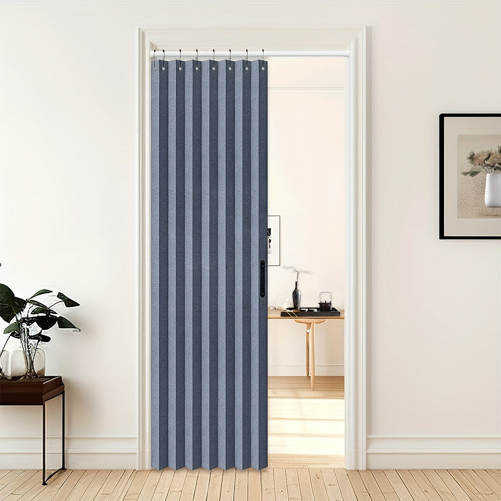 Set of 1 pleated blackout shades with hooks in an accordion-style folding design for windows, ideal for creating partitions in rooms. Suitable for living rooms, bedrooms, entrances, cloakrooms, office doorways, and French windows. Enhance your home decor