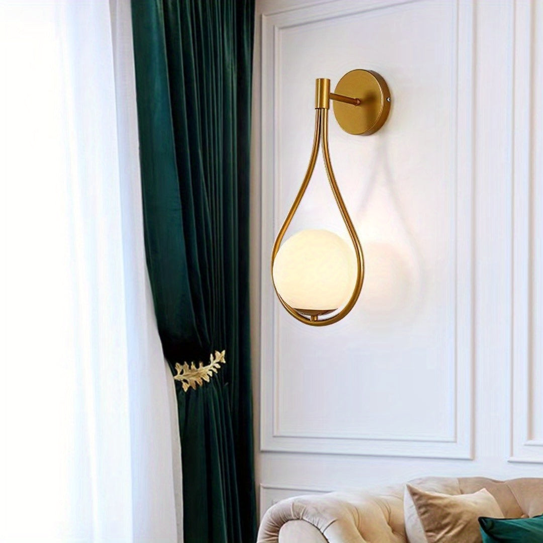 Light Luxury Nordic wall light for living room and bedroom decor, with simple, creative design.