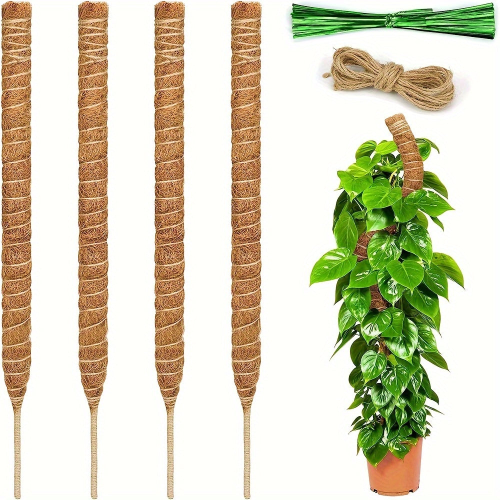 DIY Bendable Coconut Brown Plant Climbing Pole