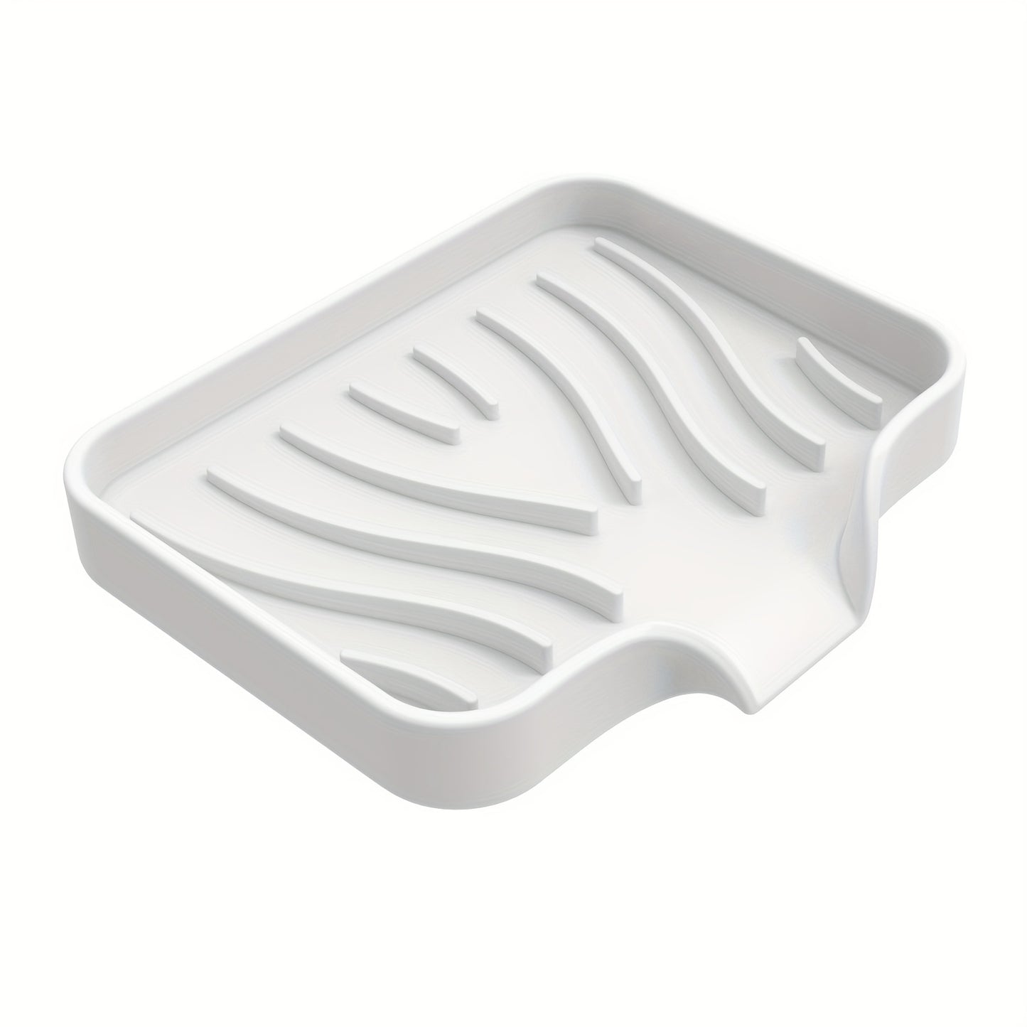 Non-slip silicone soap dish with drainage, ideal for bathroom and travel, featuring anti-skid bottom for Halloween and Christmas decor.