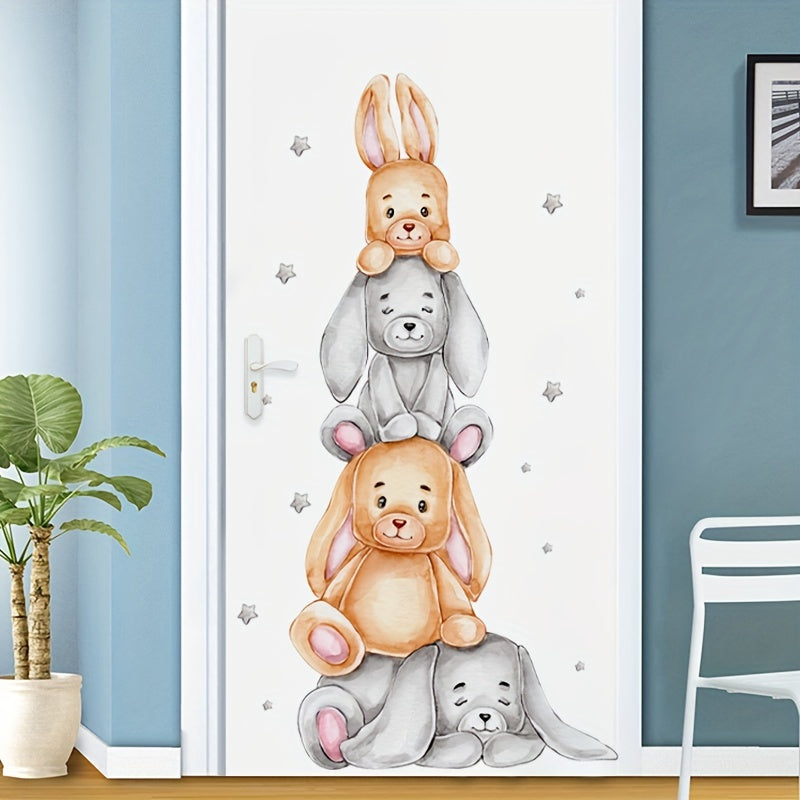 Cute cartoon bear decal for walls and windows.