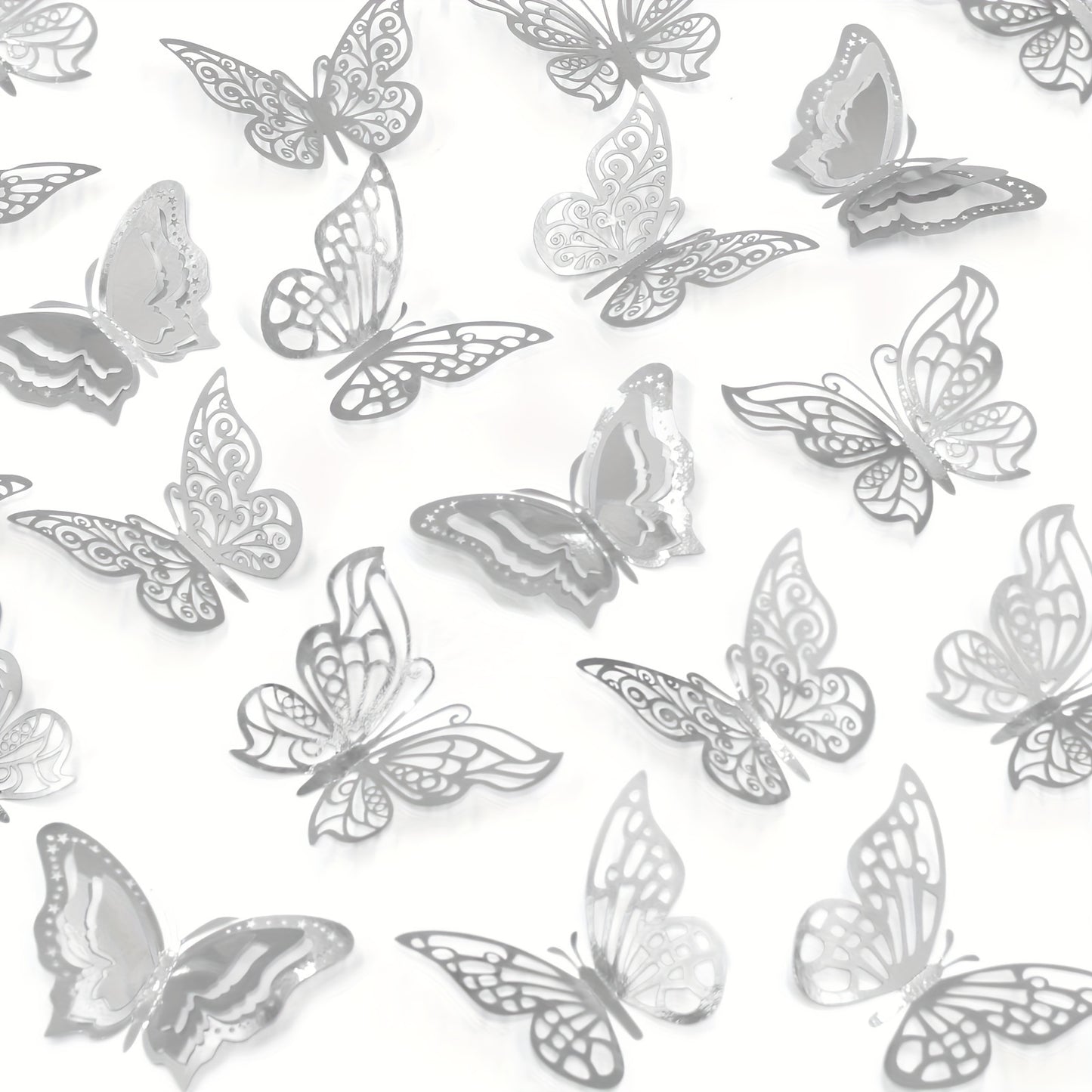 48 3D Butterfly Wall Stickers for Home Decoration and Parties