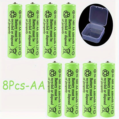 AA-AAA rechargeable Ni-Cd battery with universal functionality