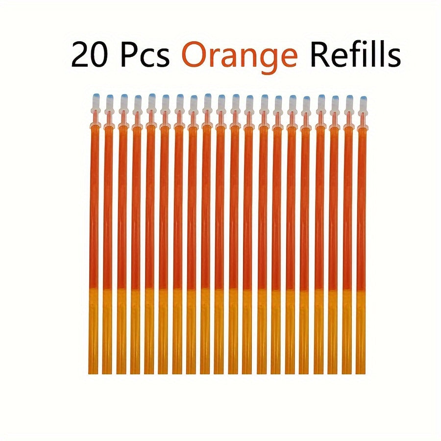 Set of 13 or 20 erasable pens with 0.5 refill, washable handle. Perfect for office or school use.