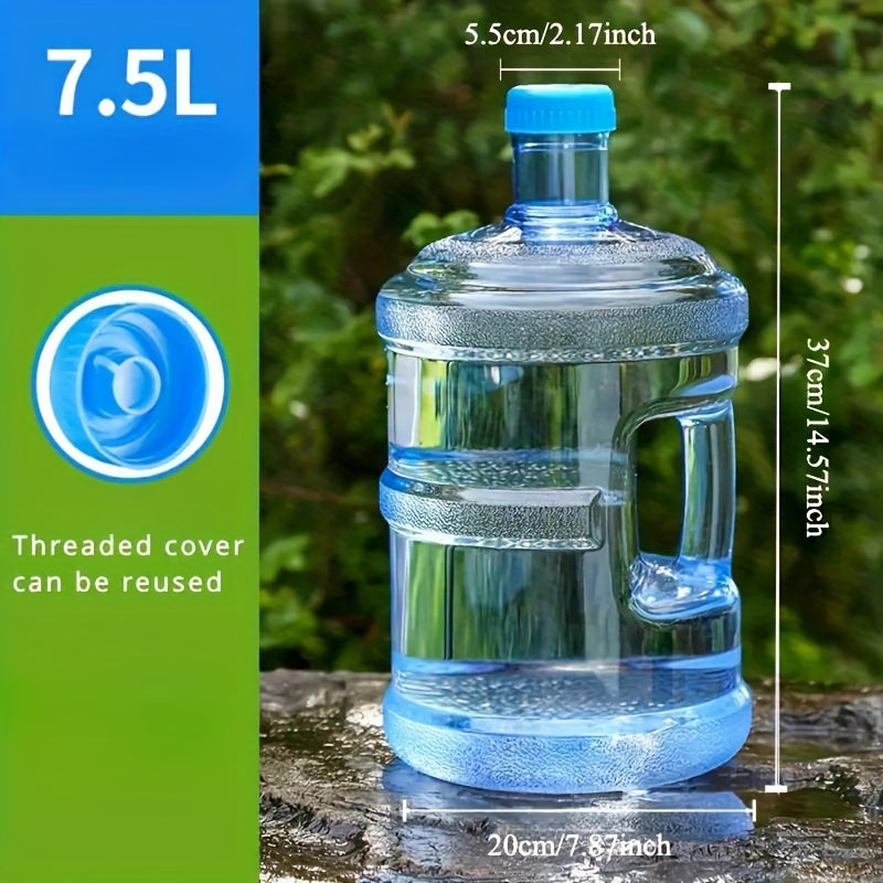 Food-safe plastic water jug perfect for camping, outdoor activities, and home.