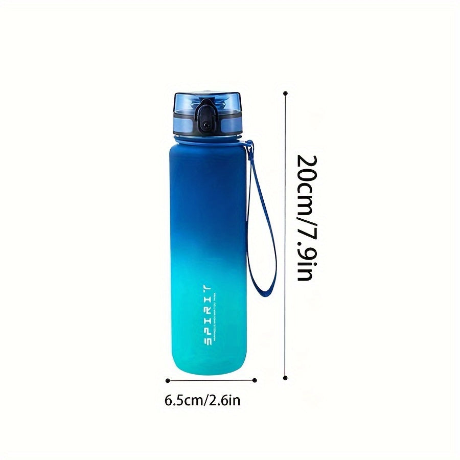 1pc Sports Water Bottle in various sizes (500ml/650ml/1000ml), perfect for camping, hiking, fitness, and outdoor activities. Great birthday gift idea.