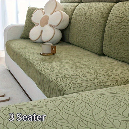 Jacquard stretch stain-resistant sofa slipcover, universal fit for all seasons, nonslip couch cover for home decor.