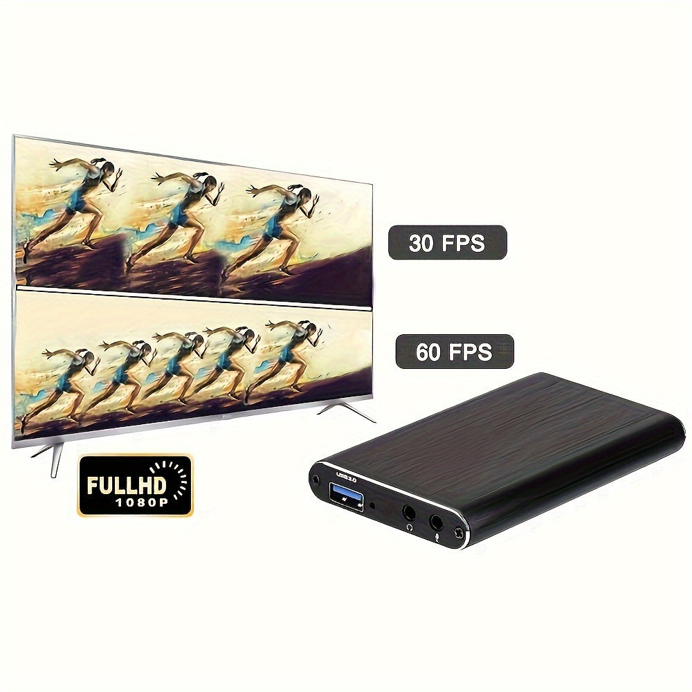 4K USB 3.0 HD Video Capture Card for recording 1080P 60fps video, perfect for live game capture using Obs.