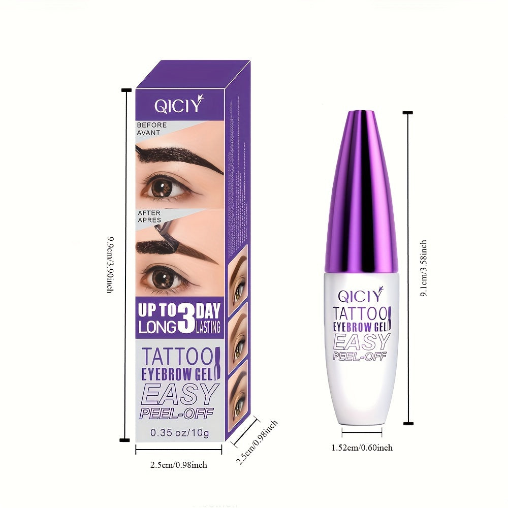 Semi-Permanent Eyebrow Tattoo Gel with Long-Lasting Waterproof Effect