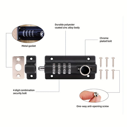 Waterproof and rustproof outdoor security locker with password latch lock.