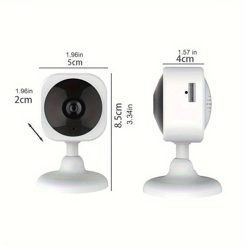 The Wireless Surveillance Security IP Camera features a 2MP camera with WiFi connectivity, family night vision, and two-way intercom. The smart camera monitor camera app, ICAM365, allows for two-way voice intercom and intelligent infrared night vision.