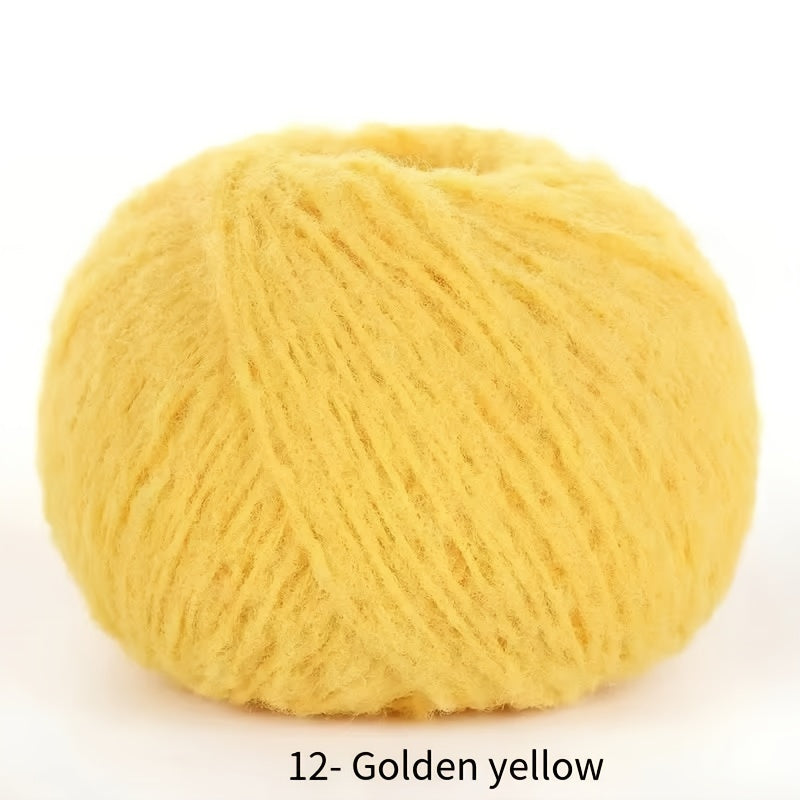 Soft velvet yarn roll made of skin-friendly nylon fiber, 40g mixed color, perfect for DIY hand-knitted plush items like dolls, scarves, blankets, hats, and small accessories.