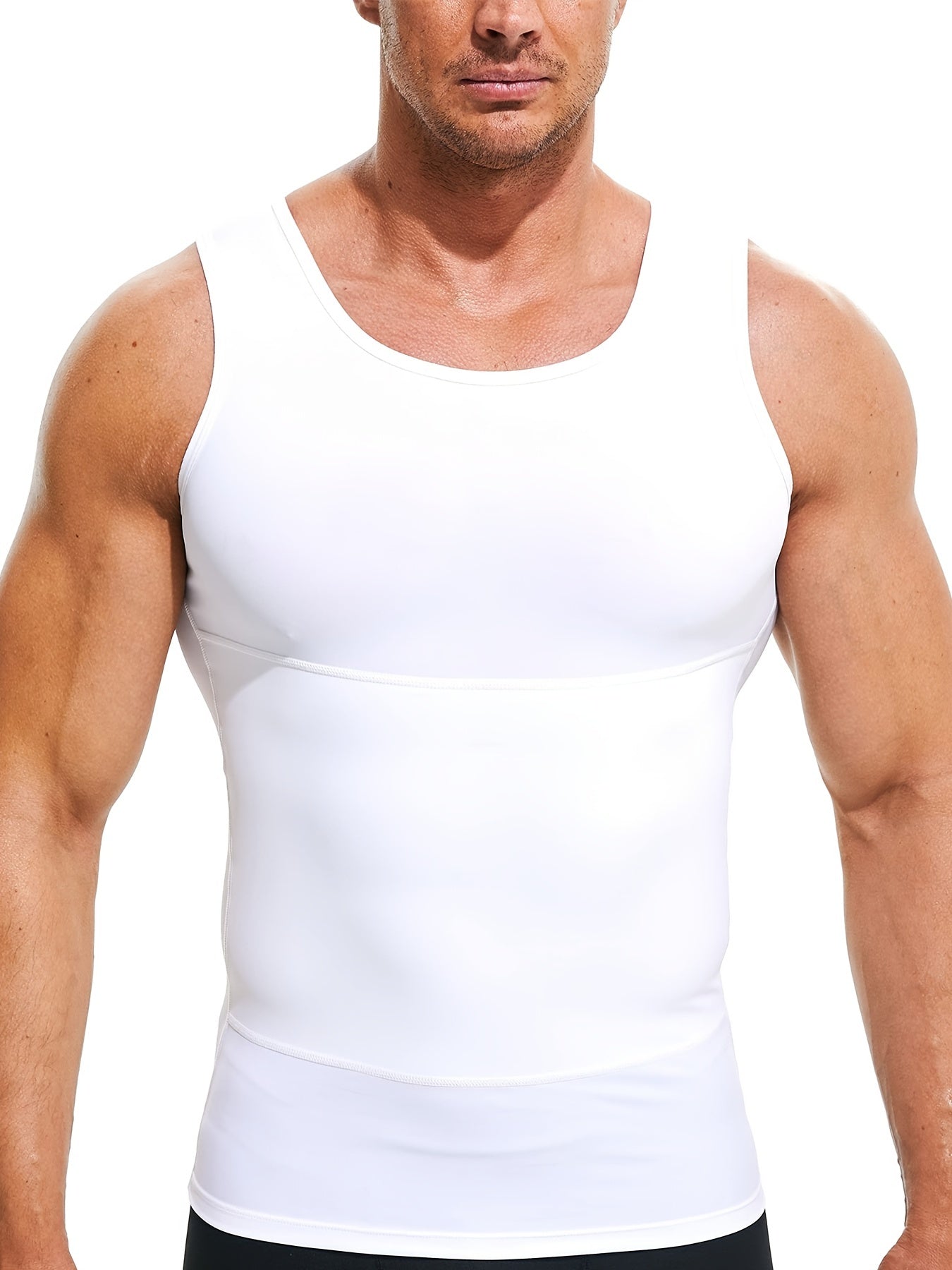 Men's Compression Sweat Vest for Workout Slimming