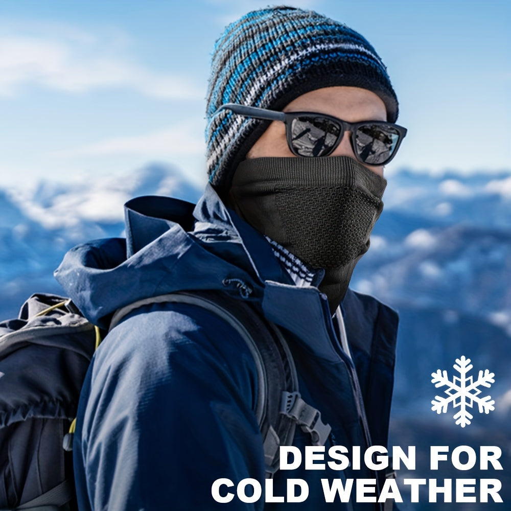 Stay warm this winter with our versatile Winter Neck Gaiter Neck Warmer. This half face ski mask cover shield is perfect for braving the cold weather, offering windproof protection. Use it as a tube bandana, balaclava, or neck warmer while running