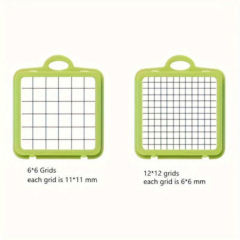 Get a new set of Vegetable Cutting Grid Blades with 6x6 and 12x12 grids for your Vegetable Cutter.