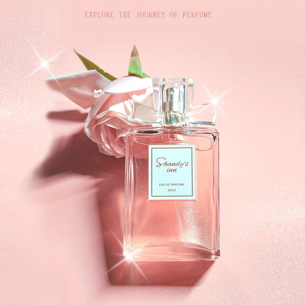 50ml Eau De Parfum for women with refreshing, long-lasting scent of floral and fruity notes, ideal for dating and daily wear. Perfect gift for her.