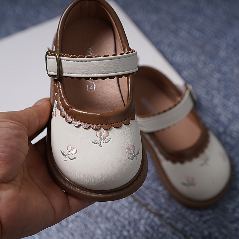 New princess shoes for girls, soft-soled shoes for babies 0-2 years old, suitable for all seasons, including toddler and walking shoes.