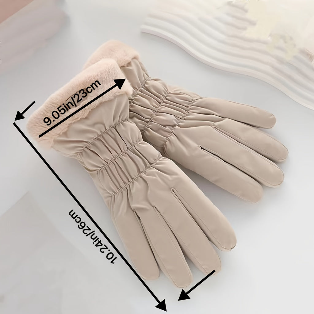 Stay stylish and warm this winter with our Women's Fashionable Winter Gloves. These gloves are not only fashionable, but also windproof and touch screen compatible. Made from polyester material, they are perfect for all your outdoor activities.