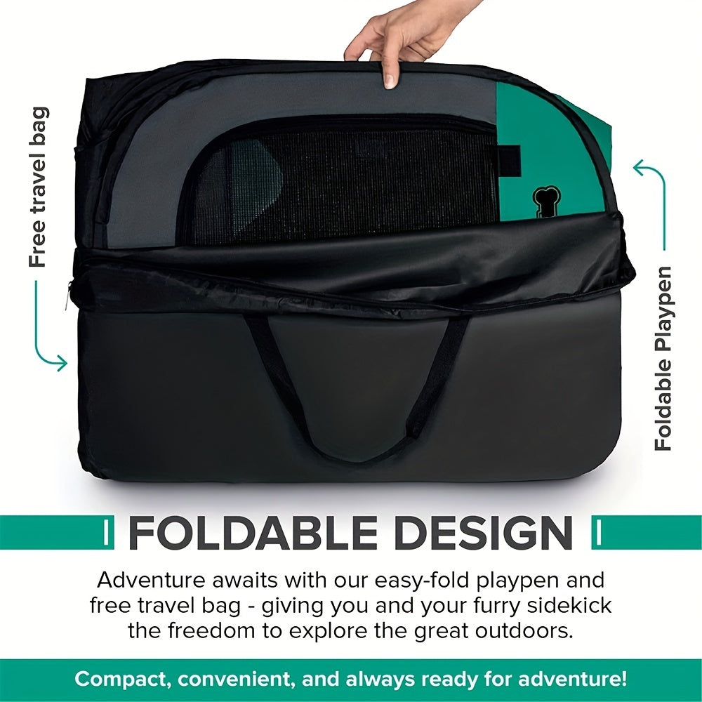 Portable, waterproof, foldable pet cage - take your pet anywhere!