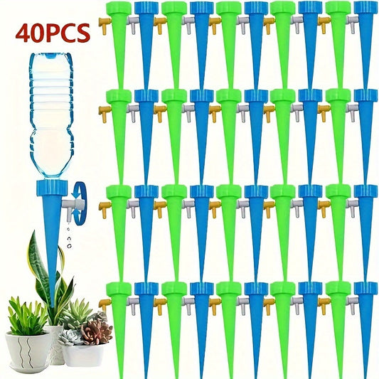 40 PCS Automatic Drip Irrigation System, Ideal for Indoor and Outdoor Gardening