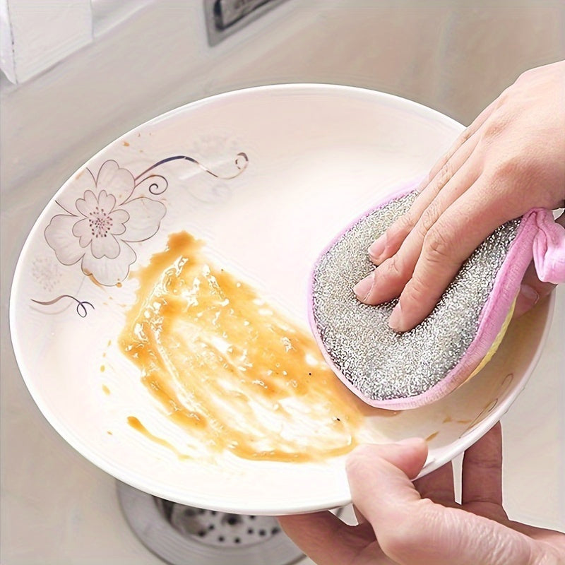 12/20 antibacterial kitchen scrubbing sponges with double-sided non-scratch pads for versatile and reusable cleaning.