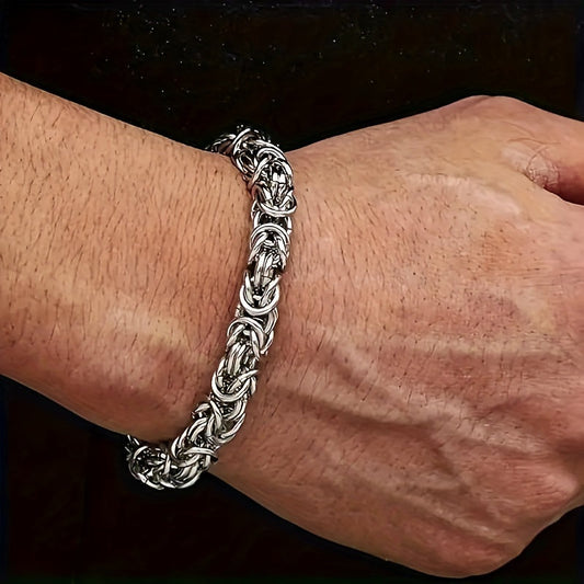 Italian Handcrafted Titanium Steel Bracelet, Simple Yet Elegant Design, Suitable for Everyday Wear or Gifting, Ideal for Valentine's Day - Versatile for All Seasons